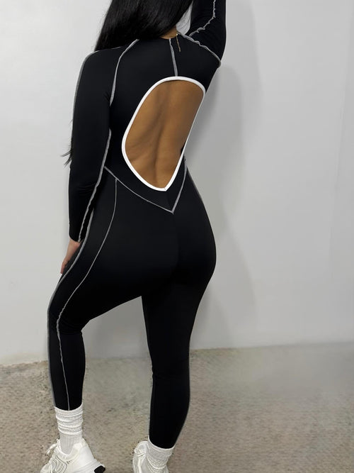 Black Sculp Jumpsuit