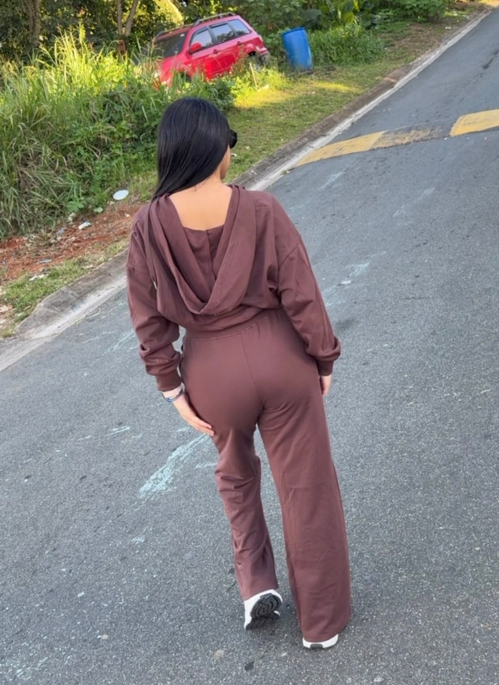 NIRVYX BROWN HOODIE SET