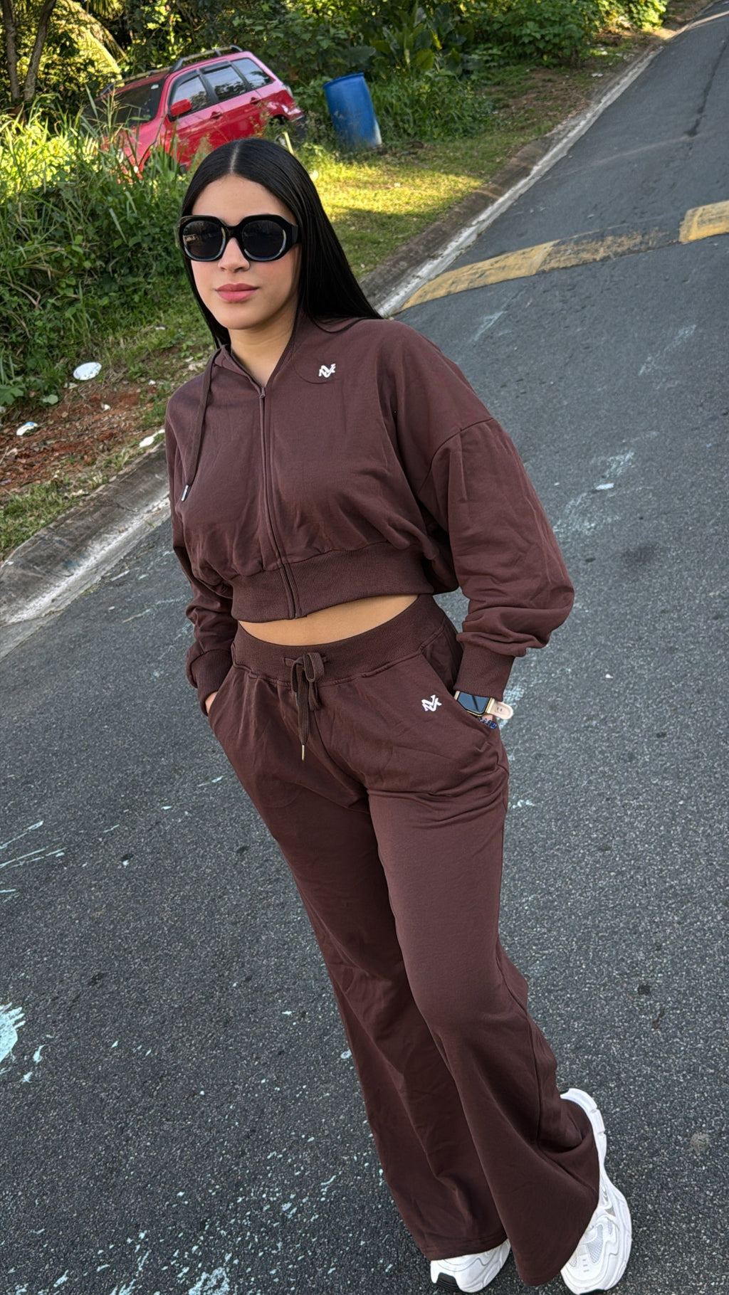 NIRVYX BROWN HOODIE SET